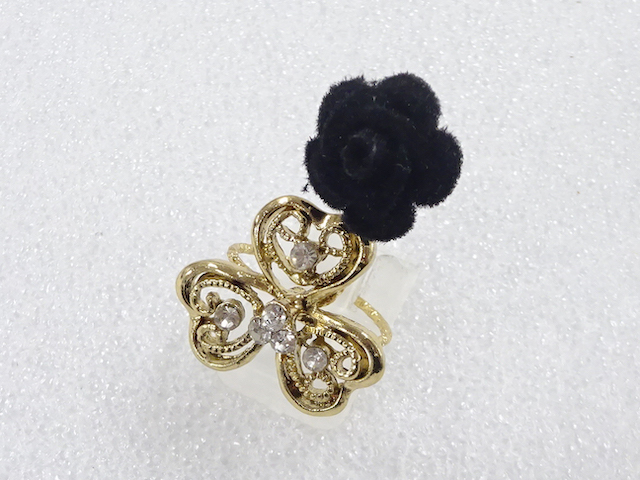 JAPANESE KIMONO / ANTIQUE CRYSTAL RING (SIZE 12)